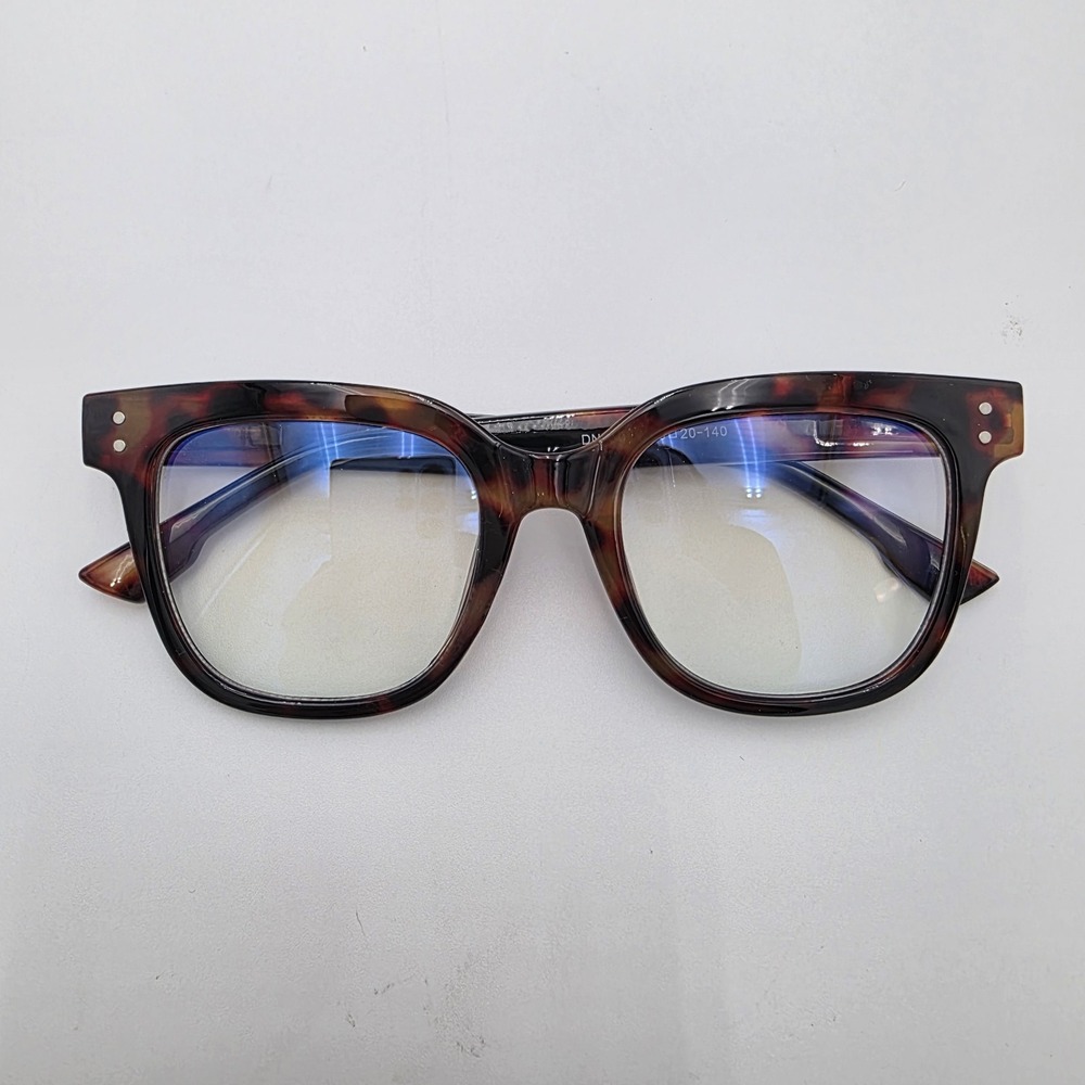 NEW! Thick Frame Blue Light Blocking Computer Glasses Unisex Tortoise Square